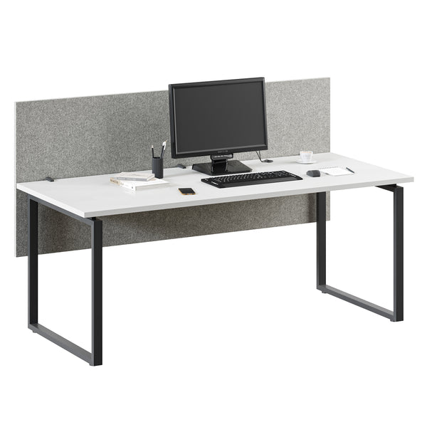 Zacouztix Acoustic Privacy Screen Desk Dividers Grey