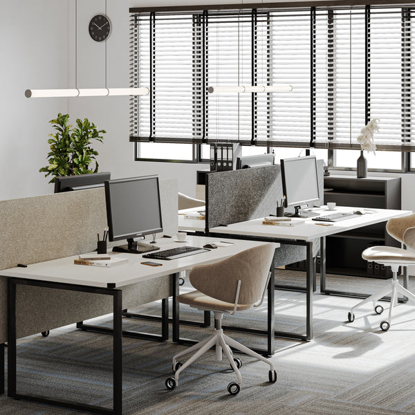 Zacouztix Acoustic Privacy Screen Desk Dividers Grey