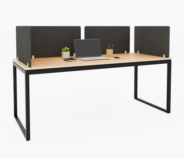 Zacouztix Acoustic Screen Desk Dividers Black